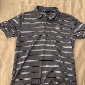 TPC Sugarloaf Men's Gray Striped Polo Shirt